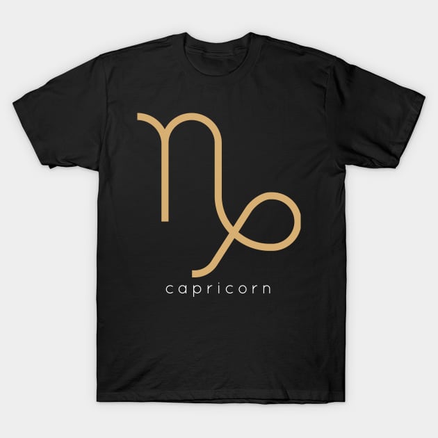 Zodiac Sign Capricorn T-Shirt by teeleoshirts